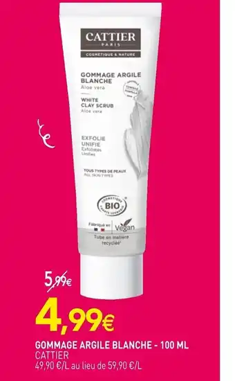 naturéO Gommage argile blanche 100ml offre