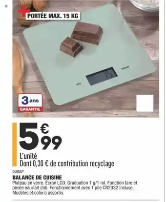 ALDI Balance De Cuisine Quigg offre
