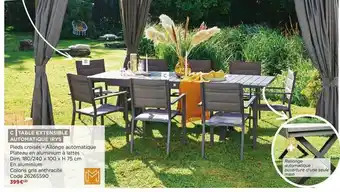 Bricomarché Table Extensible Automatique Irys offre