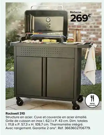 Castorama Barbecue Rockwell 310 offre