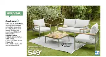 Castorama Goodhome Salon Bas De Jardin Akoa offre