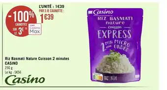 Riz basmati nature cuisson 2 minutes casino