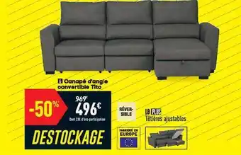 Conforama Canapé D'angle Convertible Tito offre