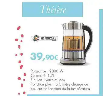 E.Leclerc Théière Elsay offre