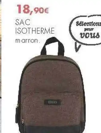 E.Leclerc Sac Isotherme Marron offre