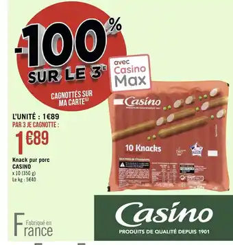 Knack pur porc casino