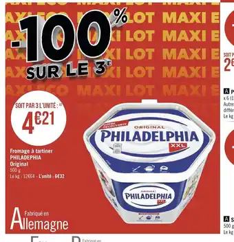 Fromage a tartiner philadephia original