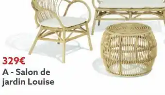 Gifi Salon de jardin louise offre