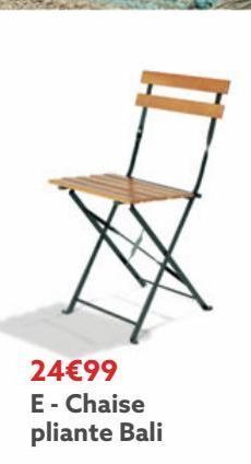 Chaise pliante bali