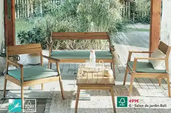 Gifi Salon de jardin bali offre