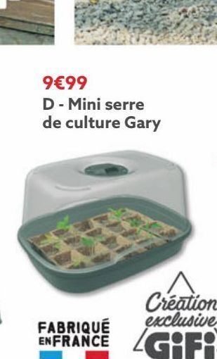 Gifi Mini serre de culture gary offre