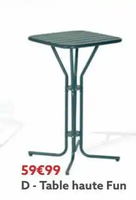 Gifi Table haute fun offre
