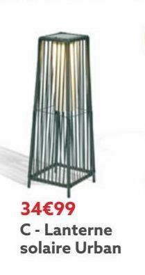 Gifi Lanterne solaire urban offre