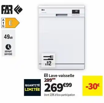 Conforama Lave-vaisselle far offre