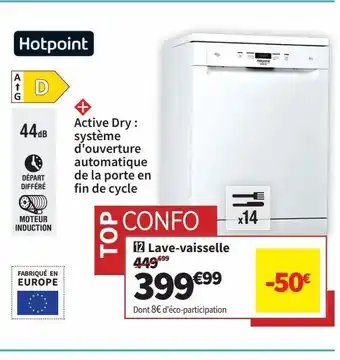 Conforama Lave-vaisselle hotpoint offre