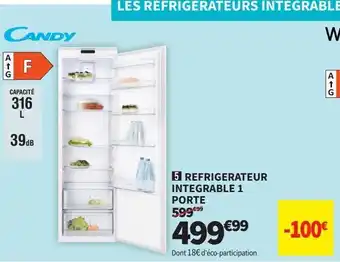 Conforama Réfrigérateur candy offre