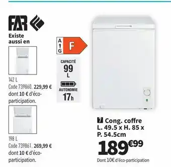 Conforama Congélateur far offre