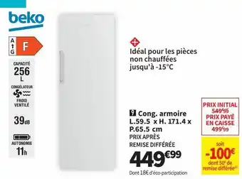 Conforama Congélateur beko offre