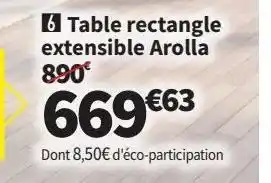 Conforama Table extensible offre
