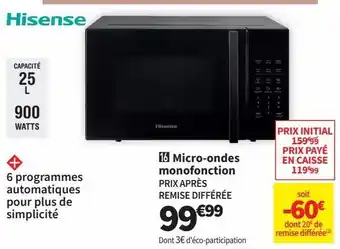 Micro-ondes hisense