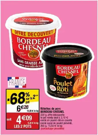 Rillette de porc bordeau chesnel