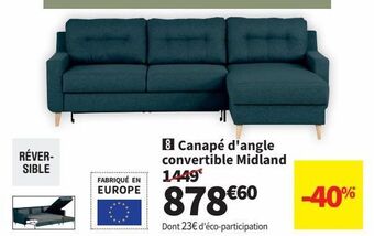 Conforama Canapé d'angle offre