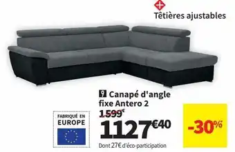 Conforama Canapé d'angle offre