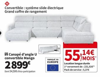 Conforama Canapé d'angle offre
