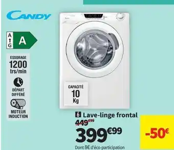 Conforama Lave-linge candy offre