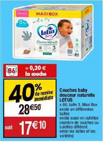 Migros Couches lotus offre