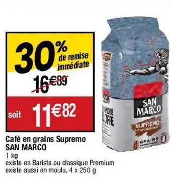 Café en grains san marco