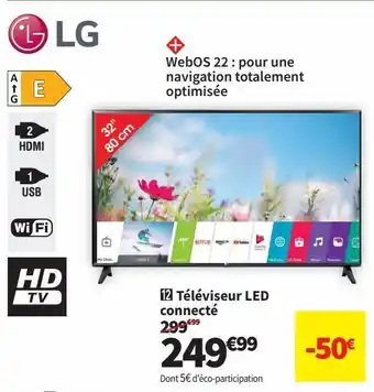 Conforama Téléviseur led lg offre