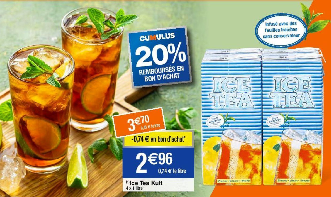 Promo Thé glacé ice tea chez Migros