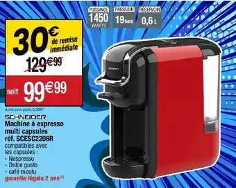 Migros Machine à café espresso schneider offre
