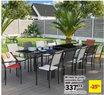 Table de jardin