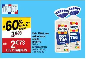 Migros Pain de mie harry's offre