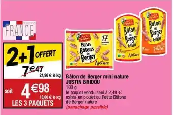 Migros Saucisson justin bridou offre