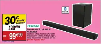 Barre de son hisense