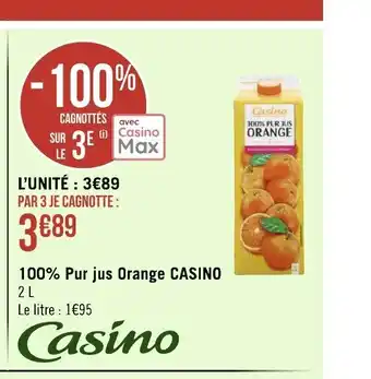 100% Pur Jus Orange Casino
