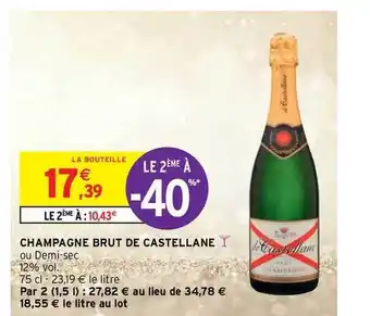 Intermarché Contact Champagne Brut De Castellane offre