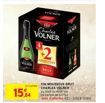 Intermarché Contact Vin Mousseux Brut Charles Volner offre