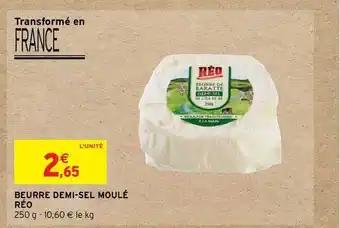 Intermarché Hyper Beurre Demi-sel Moulé Réo offre