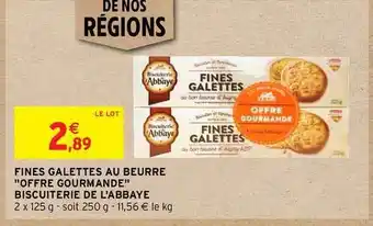 Intermarché Hyper Fines Galettes Au Beurre  offre