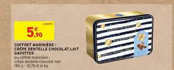Intermarché Hyper Coffret Marinière : Crêpe Dentelle Chocolat Lait Gavottes offre