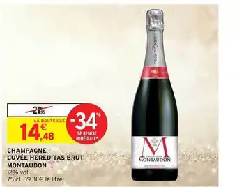 Champagne Cuvée Hereditas Brut Montaudon