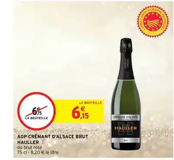 Intermarché Hyper Aop Crémant D'alsace Brut Hauller offre