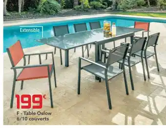 Gifi Table oslow 6/10 couverts offre
