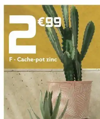 Gifi Cache-pot zinc offre