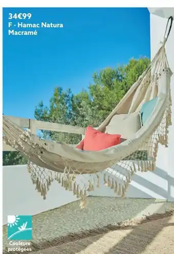 Gifi Hamac natura macrame offre