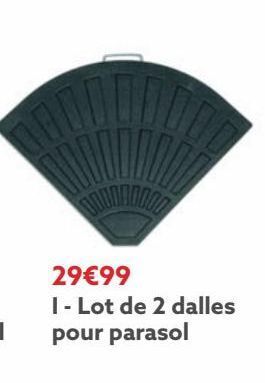 Gifi Lot de 2 dalles pour parasol offre